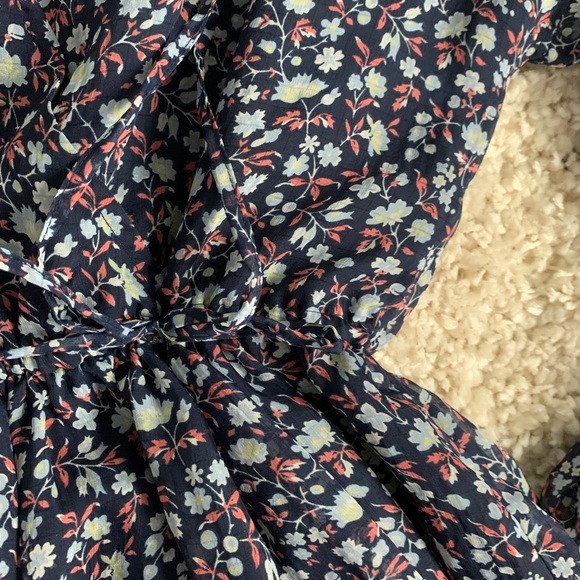 Madewell Floral Smocked Midi Dress - Picture 3 of 3